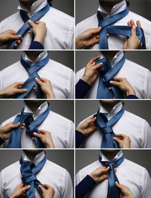 как завязывать мужской галстук